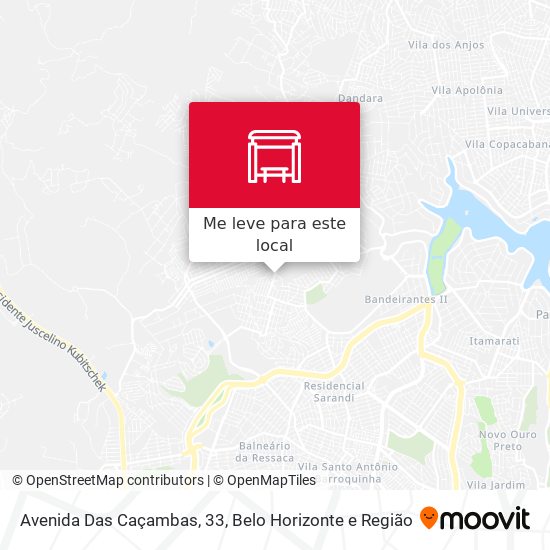 Avenida Das Caçambas, 33 mapa