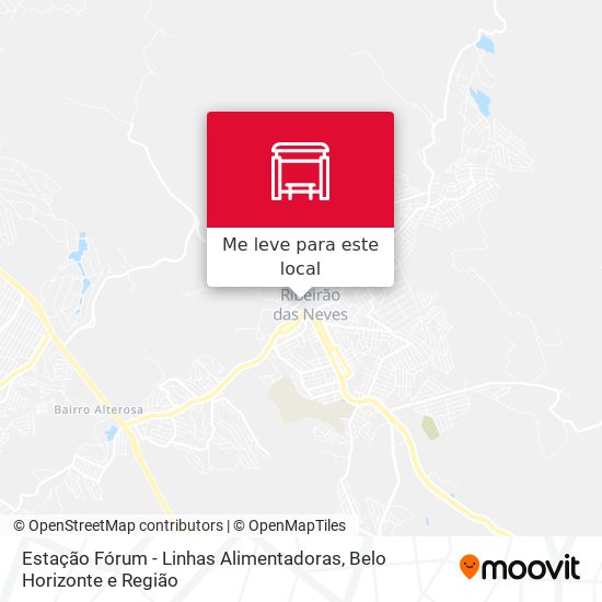Estação Fórum - Linhas Alimentadoras mapa