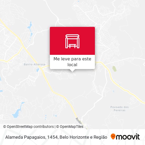 Alameda Papagaios, 1454 mapa