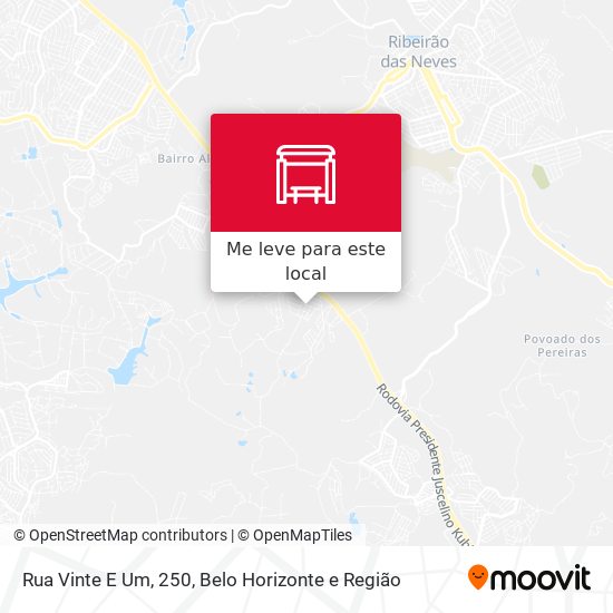 Rua Vinte E Um, 250 mapa