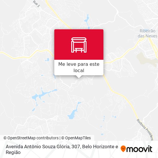 Avenida Antônio Souza Glória, 307 mapa