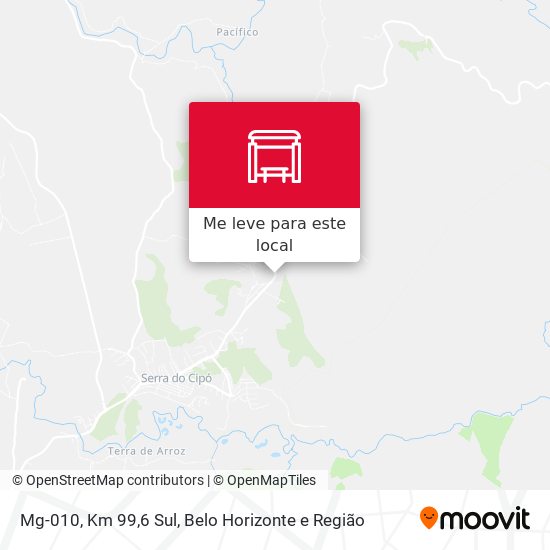 Mg-010, Km 99,6 Sul mapa