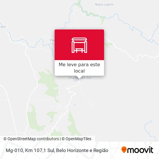 Mg-010, Km 107,1 Sul mapa