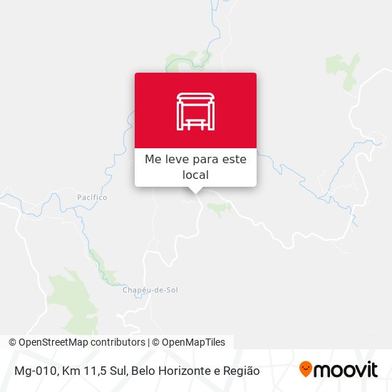 Mg-010, Km 11,5 Sul mapa