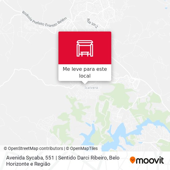 Avenida Sycaba, 551 | Sentido Darci Ribeiro mapa