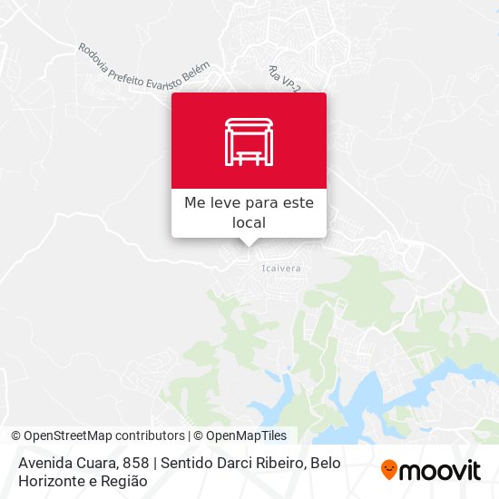 Avenida Cuara, 858 | Sentido Darci Ribeiro mapa