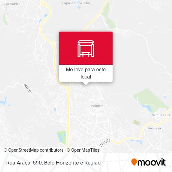 Rua Araçá, 590 mapa
