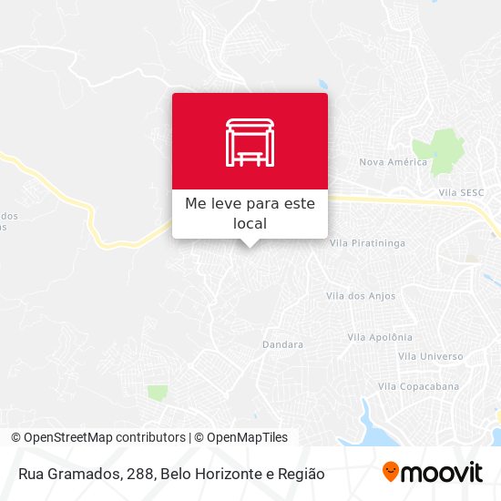 Rua Gramados, 288 mapa