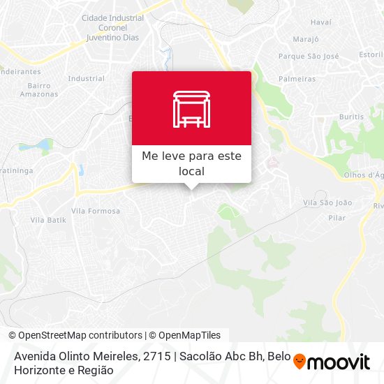 Avenida Olinto Meireles, 2715 | Sacolão Abc Bh mapa