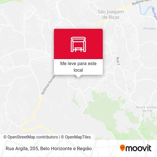 Rua Argila, 205 mapa