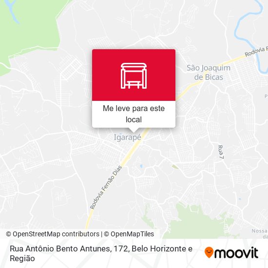 Rua Antônio Bento Antunes, 172 mapa