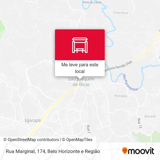 Rua Marginal, 174 mapa