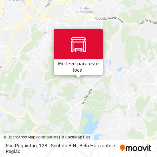 Rua Paquistão, 128 | Sentido B.H. mapa