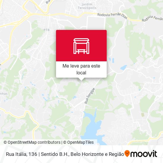 Rua Itália, 136 | Sentido B.H. mapa