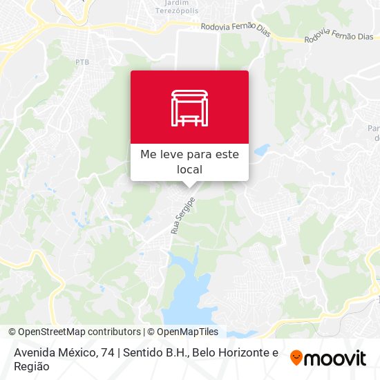 Avenida México, 74 | Sentido B.H. mapa