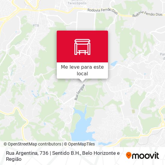 Rua Argentina, 736 | Sentido B.H. mapa