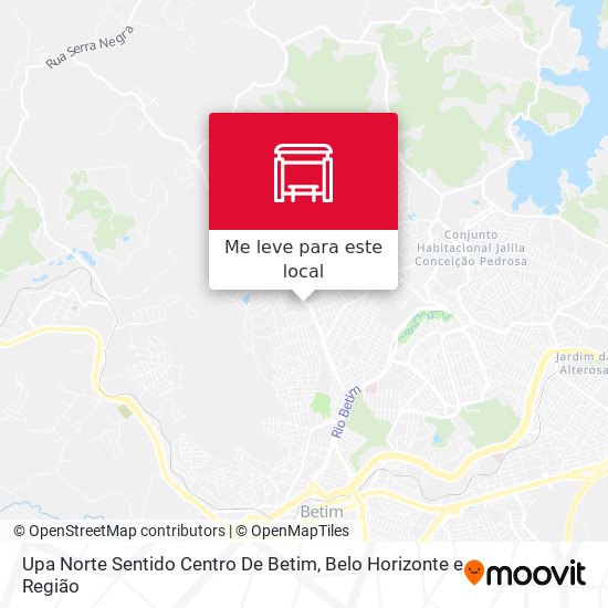 Upa Norte Sentido Centro De Betim mapa