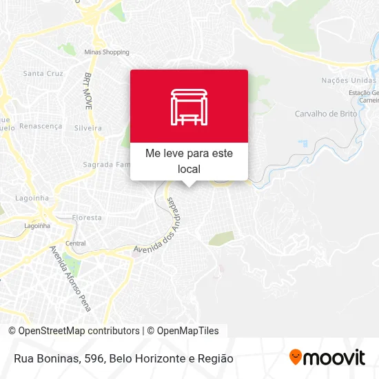 Rua Boninas, 596 mapa