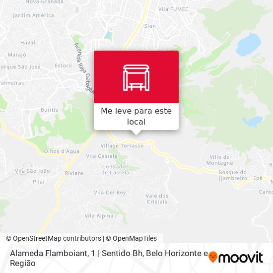 Alameda Flamboiant, 1 | Sentido Bh mapa