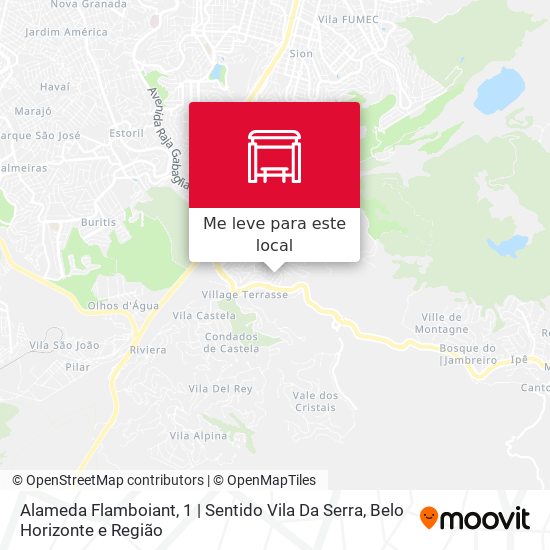 Alameda Flamboiant, 1 | Sentido Vila Da Serra mapa