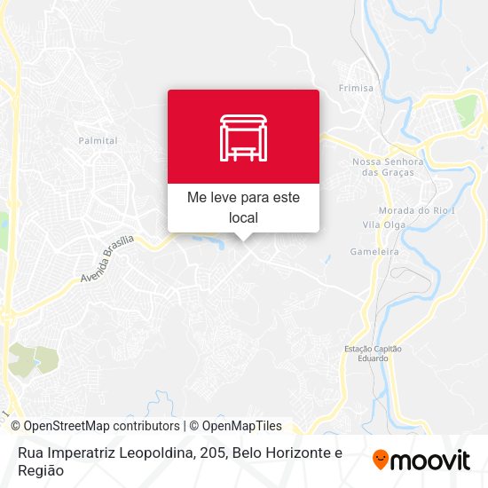 Rua Imperatriz Leopoldina, 205 mapa