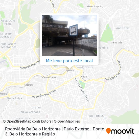 Rodoviária De Belo Horizonte | Pátio Externo - Ponto 3 mapa