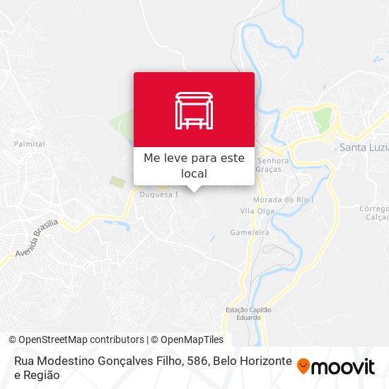 Rua Modestino Gonçalves Filho, 586 mapa