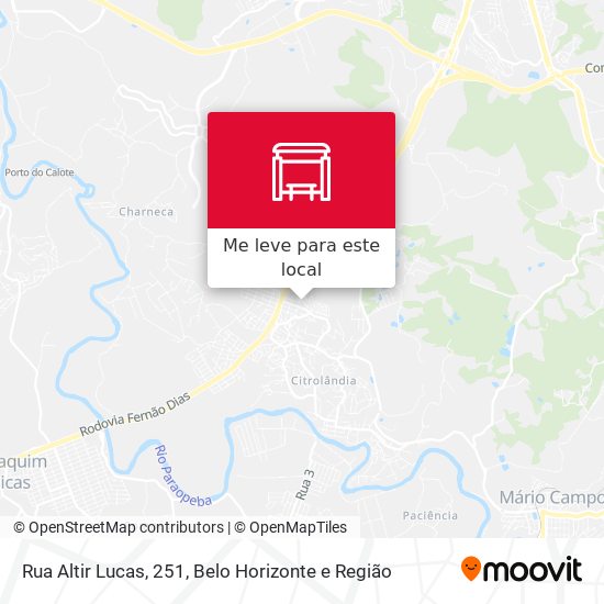 Rua Altir Lucas, 251 mapa