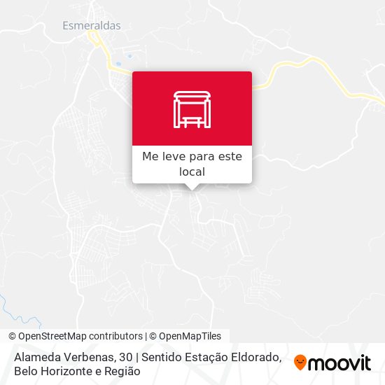 Alameda Verbenas, 30 | Sentido Estação Eldorado mapa