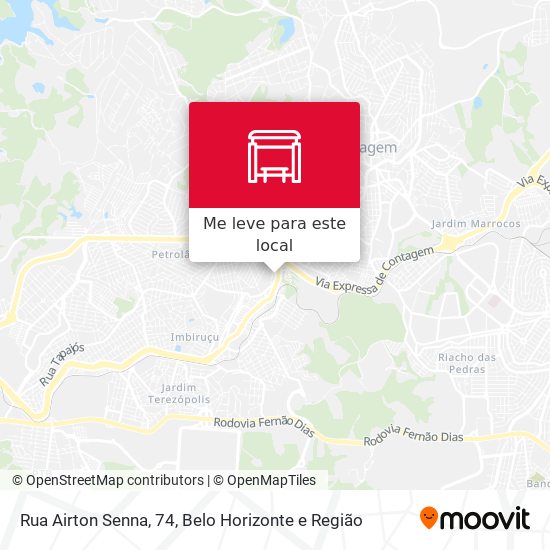 Rua Airton Senna, 74 mapa