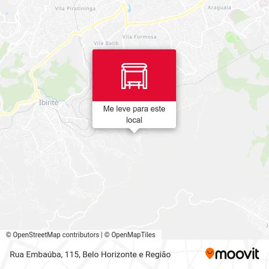 Rua Embaúba, 115 mapa