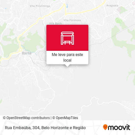 Rua Embaúba, 304 mapa