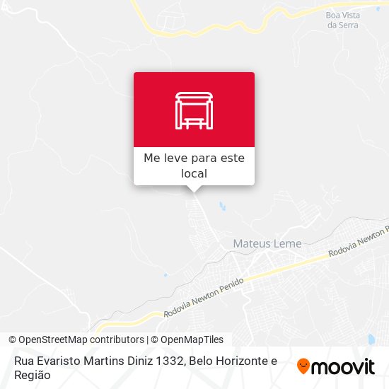 Rua Evaristo Martins Diniz 1332 mapa