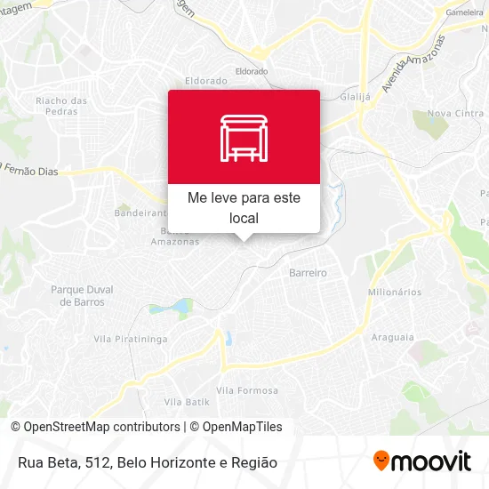 Rua Beta, 512 mapa