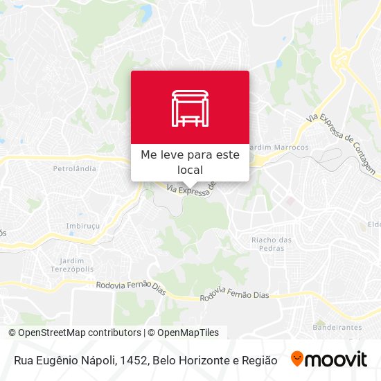 Rua Eugênio Nápoli, 1452 mapa
