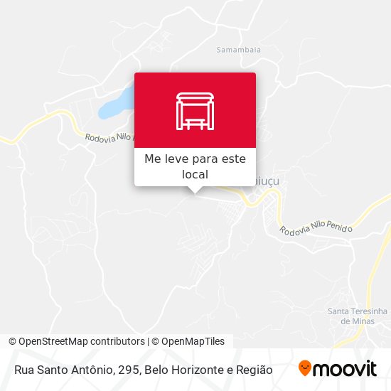 Rua Santo Antônio, 295 mapa