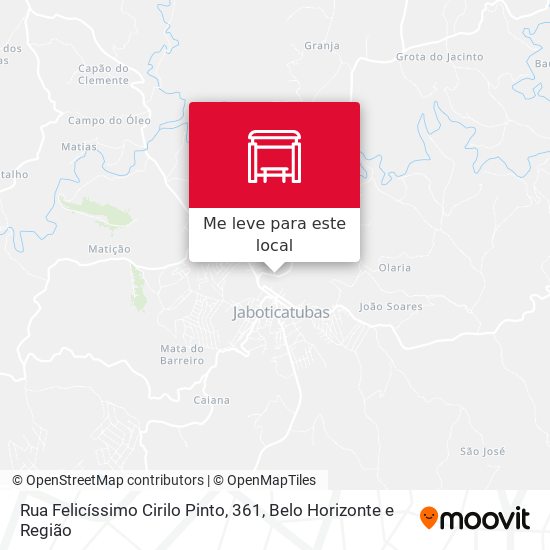 Rua Felicíssimo Cirilo Pinto, 361 mapa