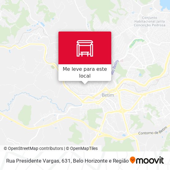 Rua Presidente Vargas, 631 mapa