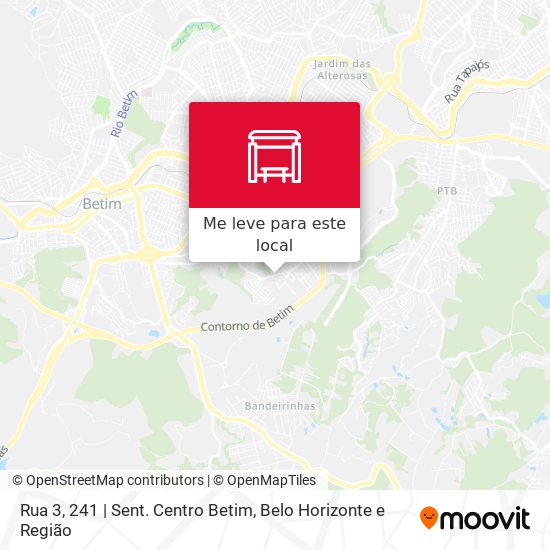 Rua 3, 241 | Sent. Centro Betim mapa