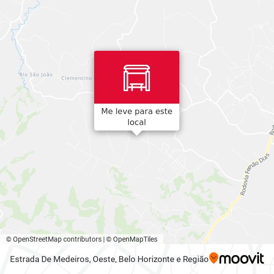 Estrada De Medeiros, Oeste mapa