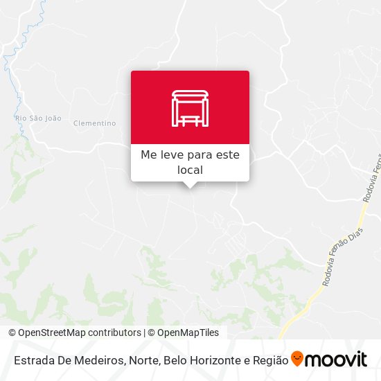 Estrada De Medeiros, Norte mapa