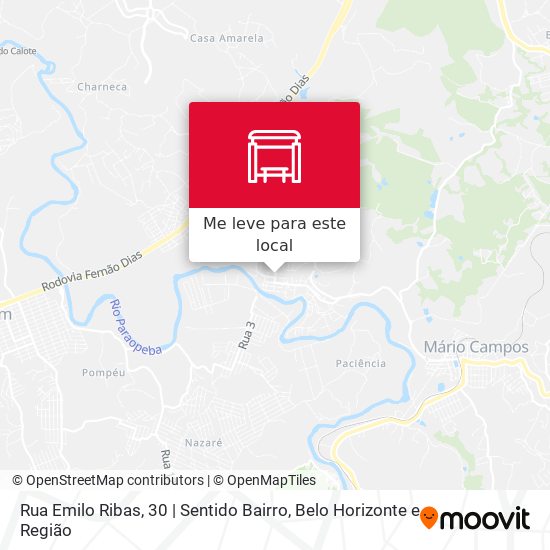 Rua Emilo Ribas, 30 | Sentido Bairro mapa