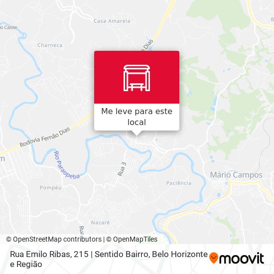 Rua Emilo Ribas, 215 | Sentido Bairro mapa