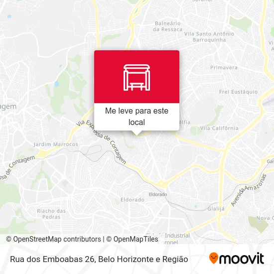Rua dos Emboabas 26 mapa