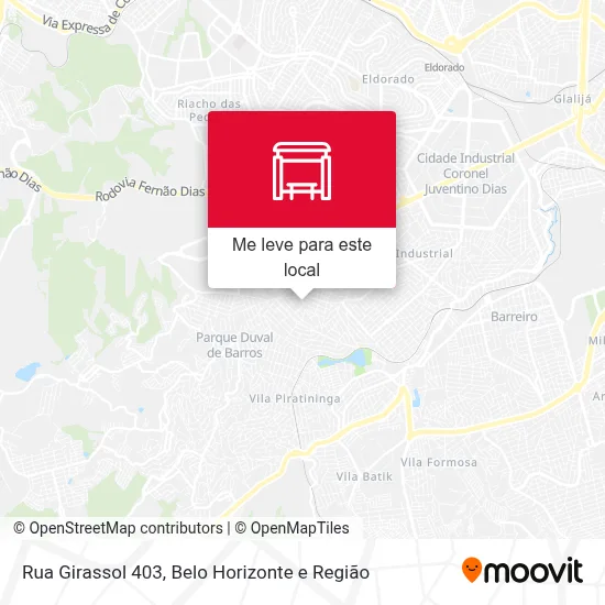 Rua Girassol 403 mapa