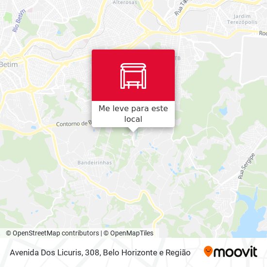 Avenida Dos Licuris, 308 mapa