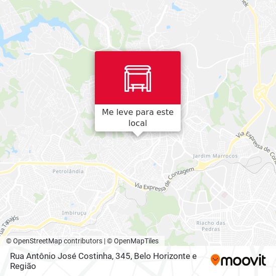 Rua Antônio José Costinha, 345 mapa