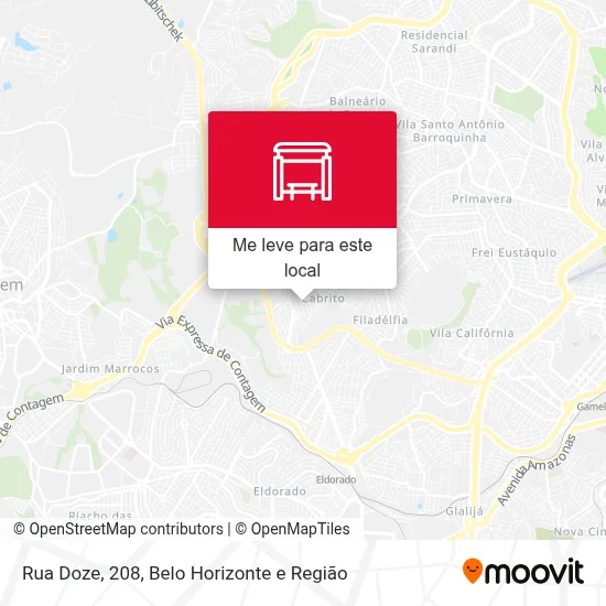 Rua Doze, 208 mapa