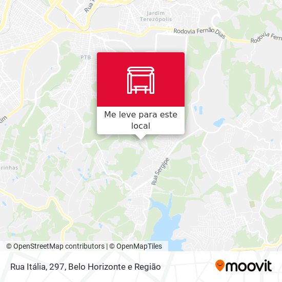 Rua Itália, 297 mapa