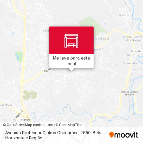 Avenida Professor Djalma Guimarães, 2550 mapa